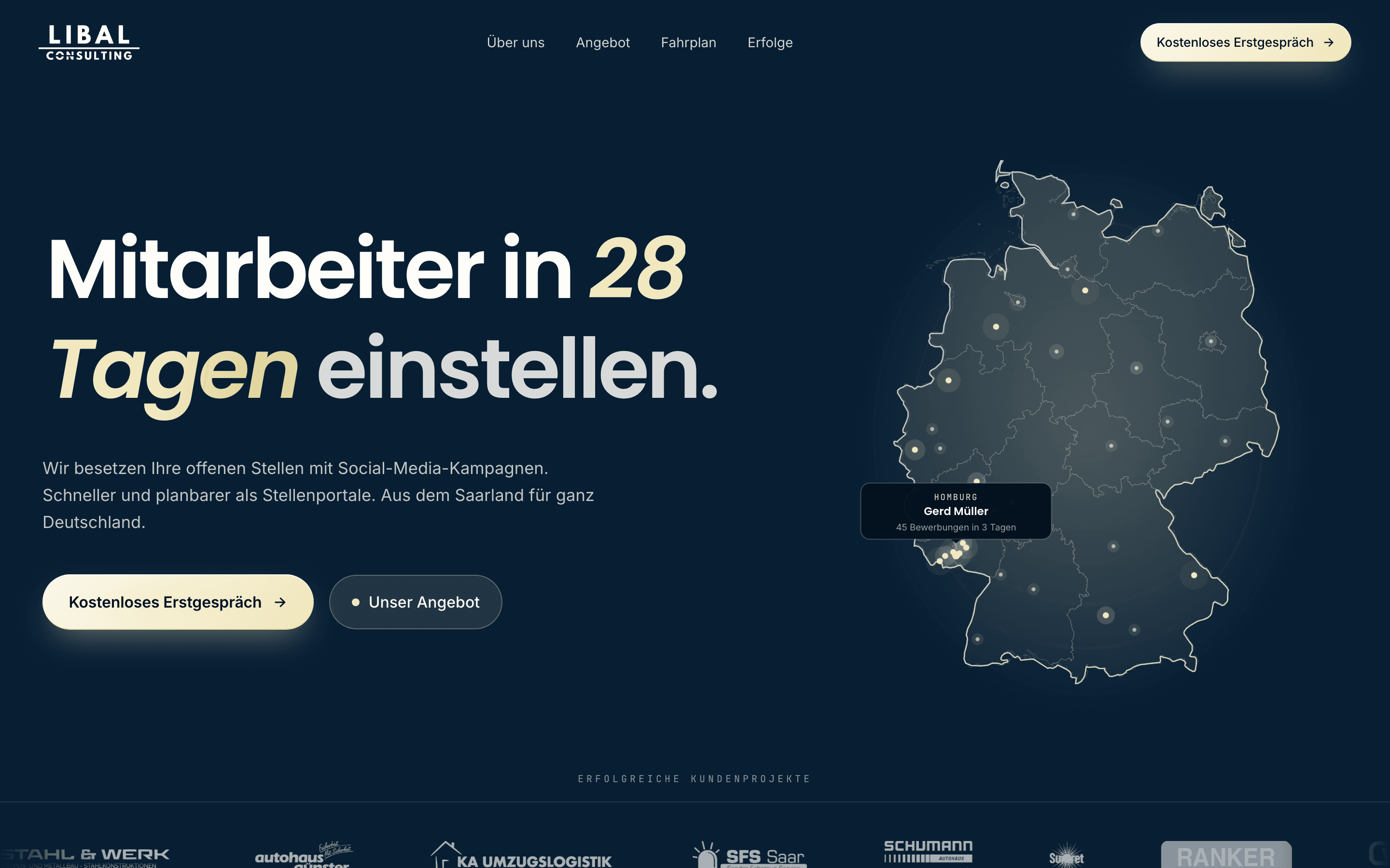 Webseite für Libal Consulting